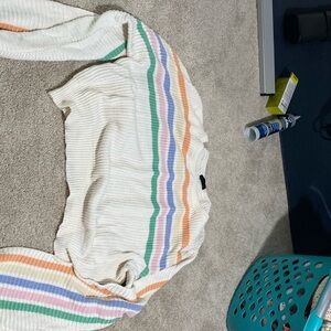 Cropped knit sweater